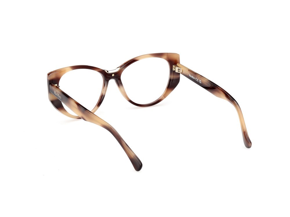 Brillen MaxMara MM5142 (047) farbe marrone chiaro striato form rund 