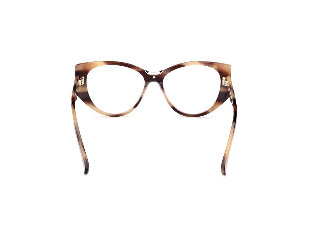 Brillen MaxMara MM5142 (047) farbe marrone chiaro striato form rund 