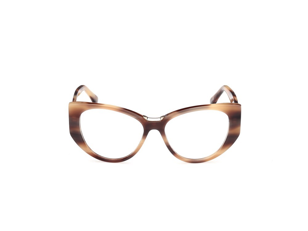 Brillen MaxMara MM5142 (047) farbe marrone chiaro striato form rund 