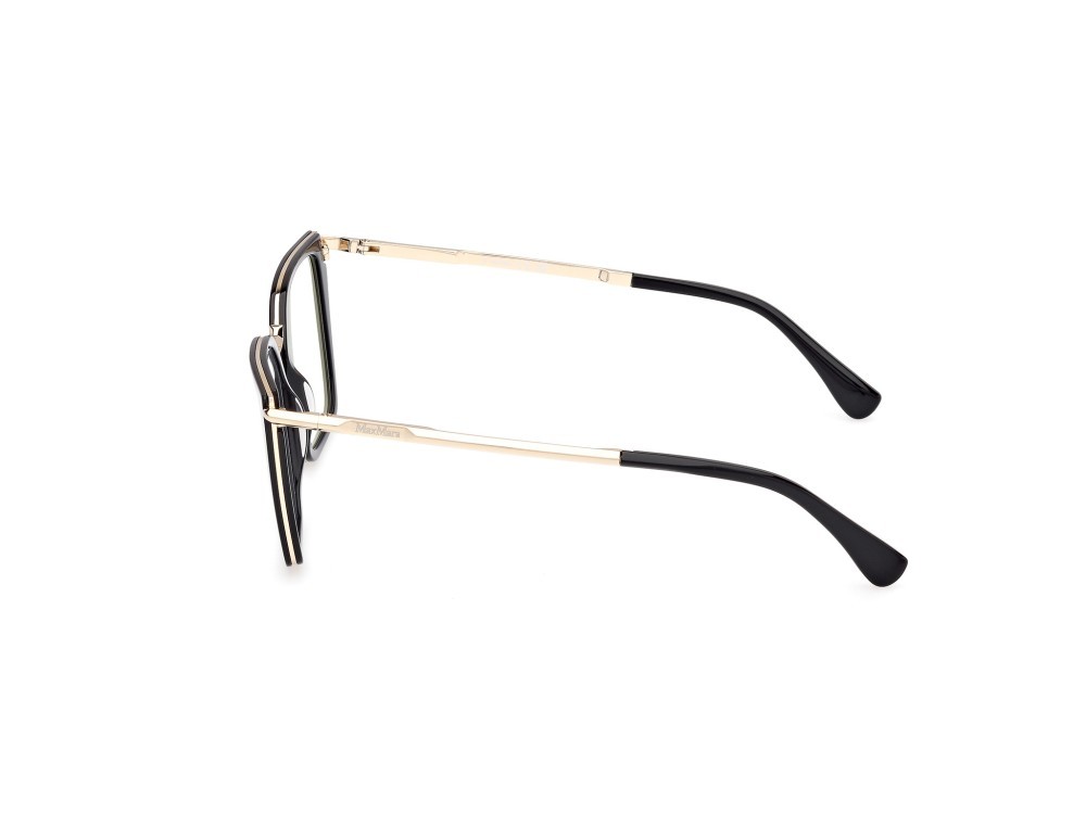 Occhiali da vista MaxMara MM5151-B (001) colore nero lucido - oro pallido lucido forma cat eye 