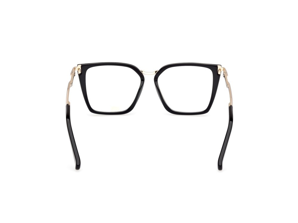 Occhiali da vista MaxMara MM5151-B (001) colore nero lucido - oro pallido lucido forma cat eye 