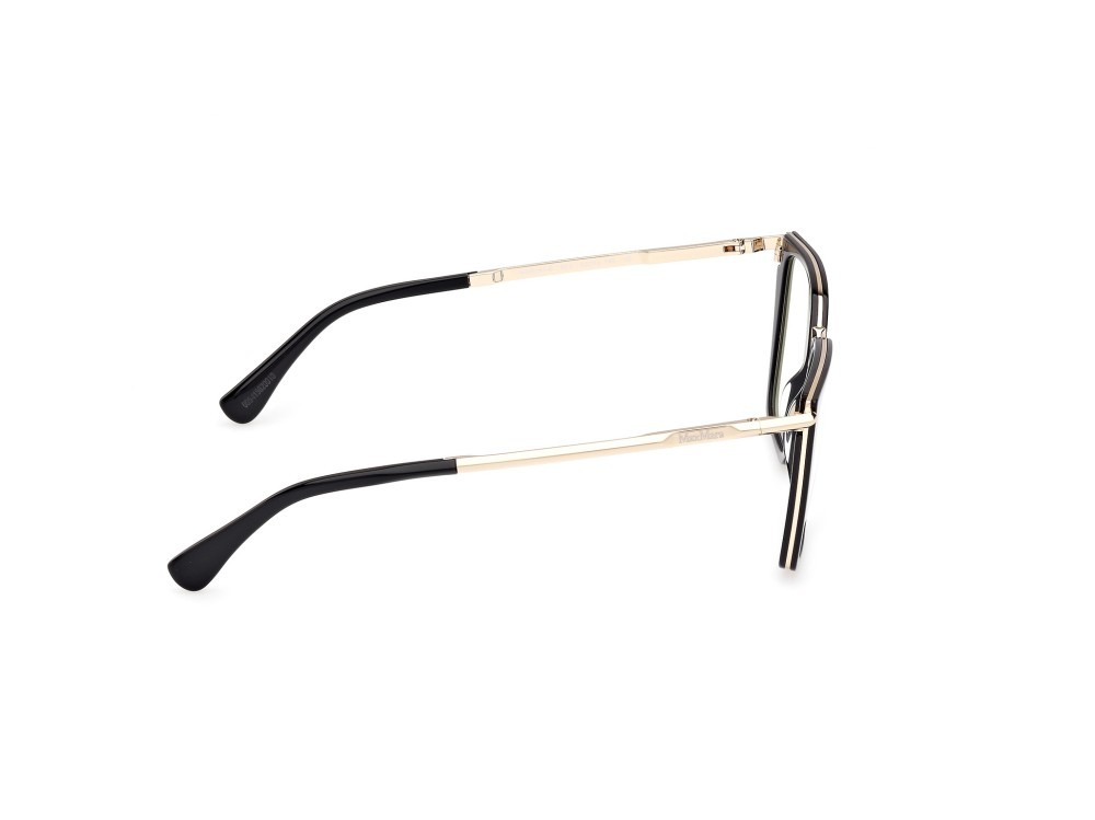Occhiali da vista MaxMara MM5151-B (001) colore nero lucido - oro pallido lucido forma cat eye 