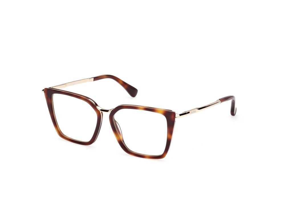 Occhiali da vista MaxMara MM5151-B (052) colore avana scura - oro pallido lucido forma cat eye 