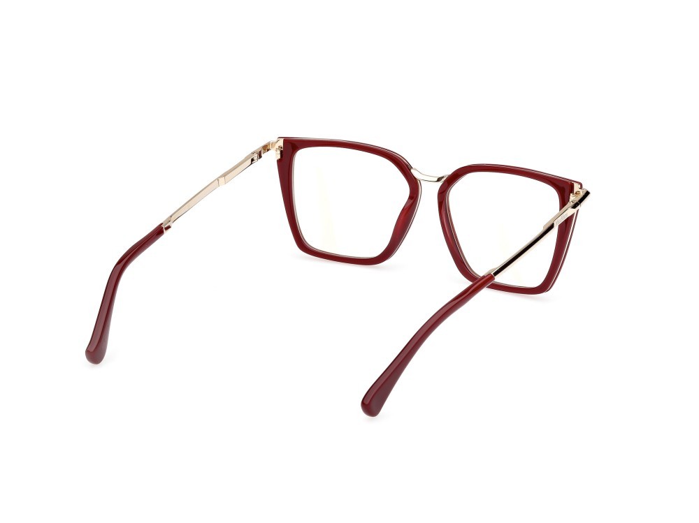Occhiali da vista MaxMara MM5151-B (069) colore bordeaux lucido - oro pallido lucido forma cat eye 