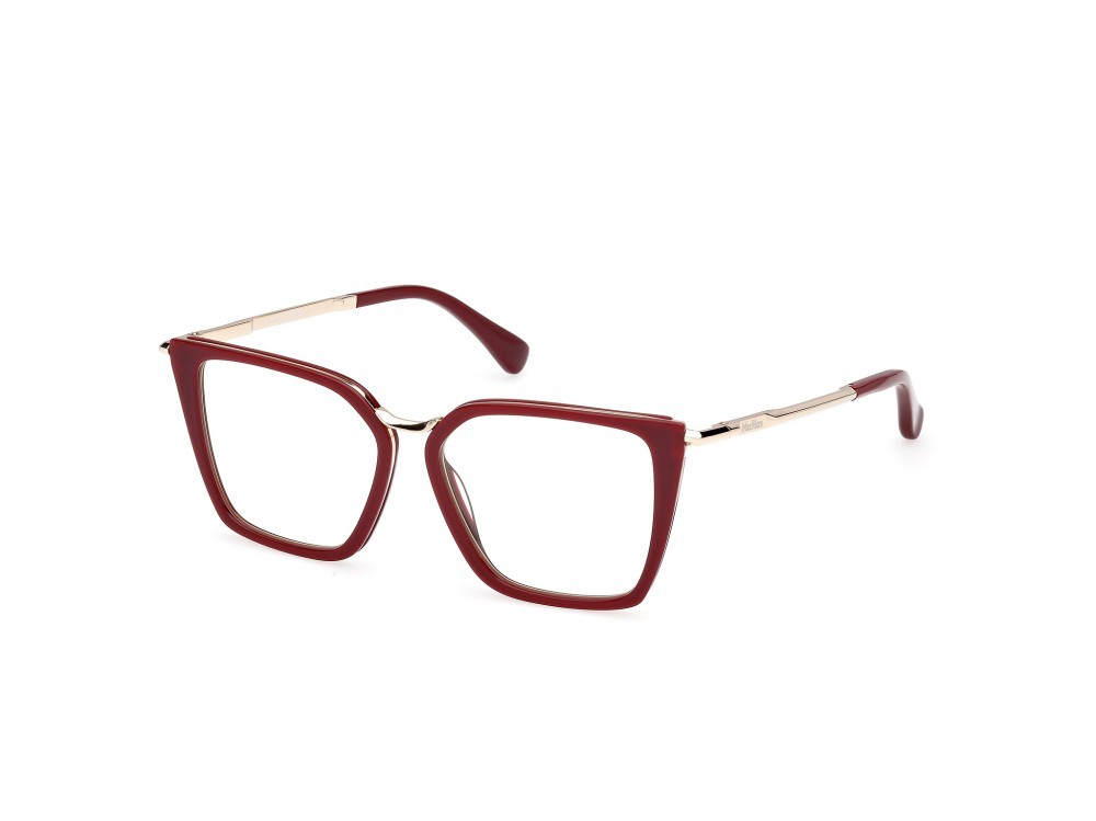 Occhiali da vista MaxMara MM5151-B (069) colore bordeaux lucido - oro pallido lucido forma cat eye 