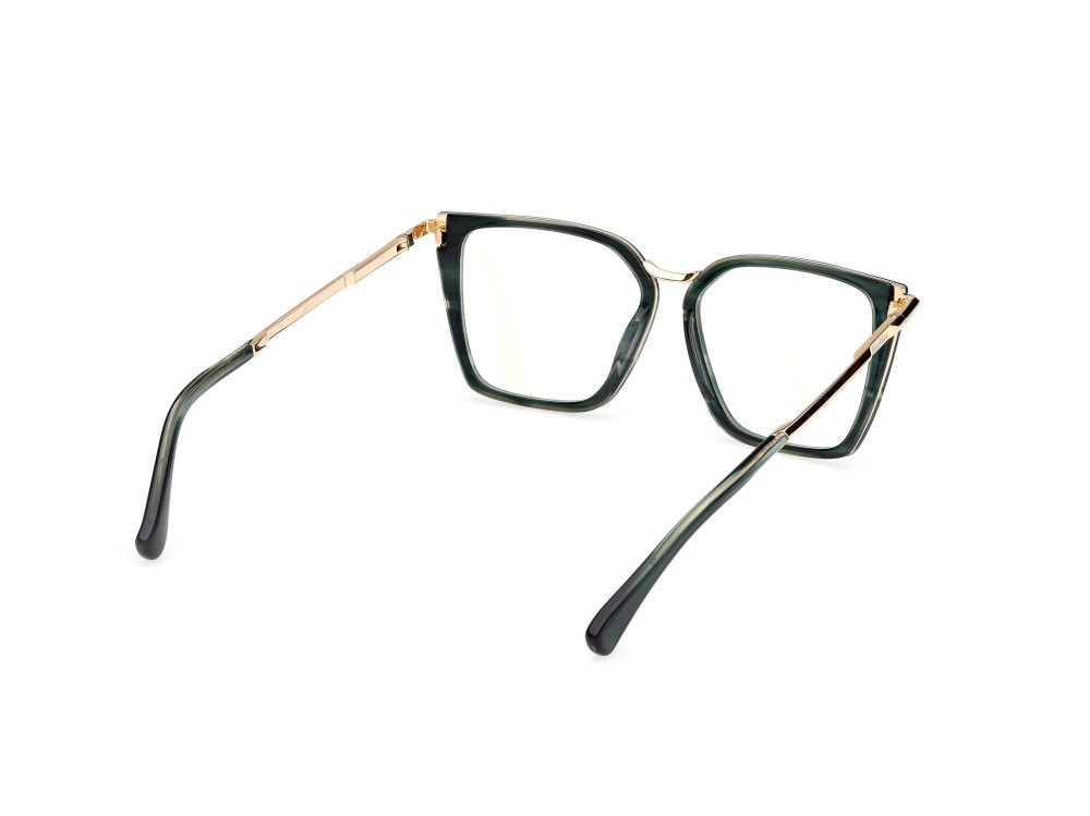 Occhiali da vista MaxMara MM5151-B (098) colore verde scuro striato - oro endura lucido forma cat eye 