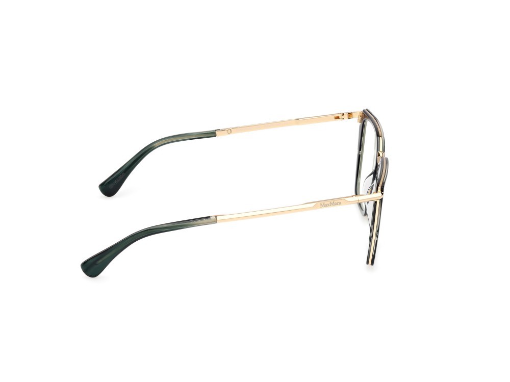 Occhiali da vista MaxMara MM5151-B (098) colore verde scuro striato - oro endura lucido forma cat eye 