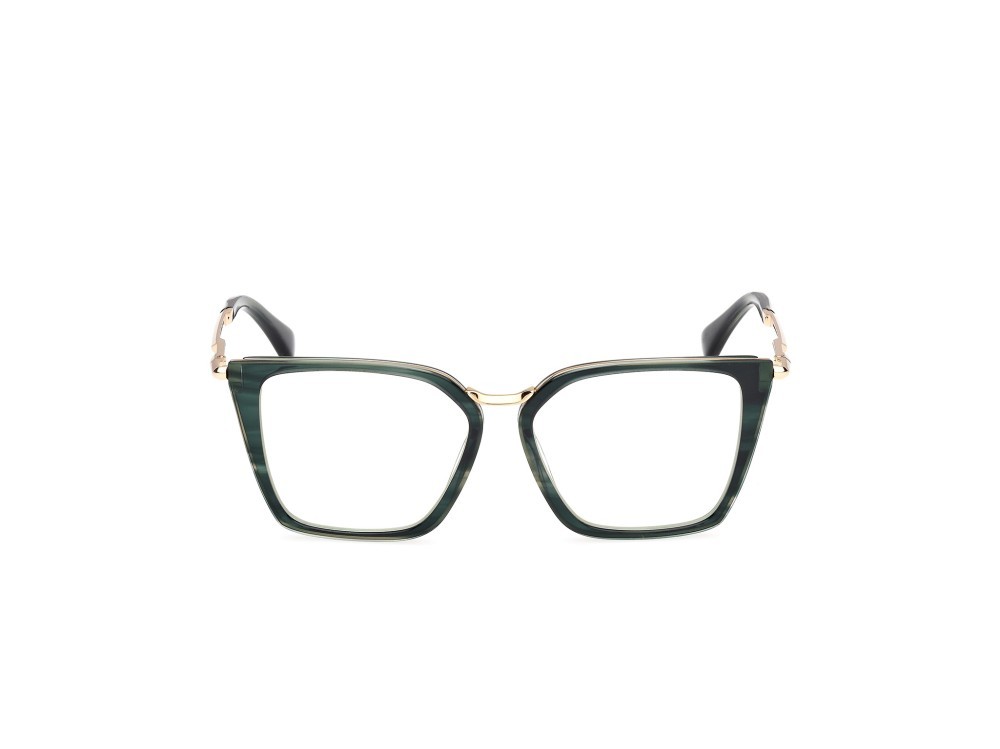 Occhiali da vista MaxMara MM5151-B (098) colore verde scuro striato - oro endura lucido forma cat eye 