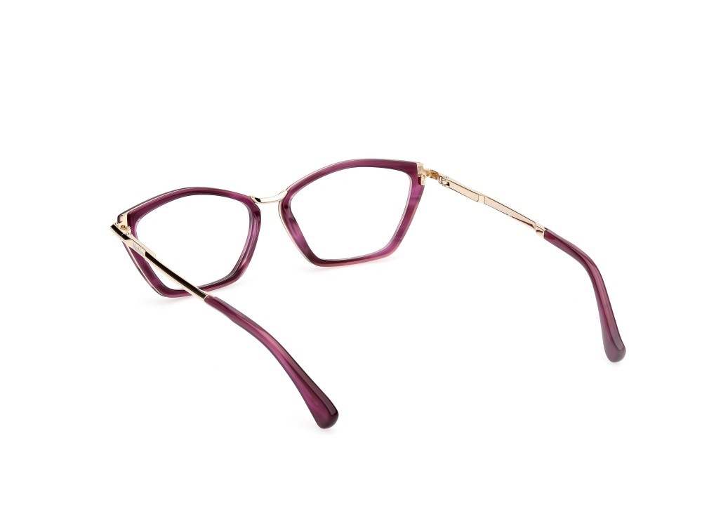 Occhiali da vista MaxMara MM5152 (083) colore viola striato - oro pallido lucido forma cat eye 