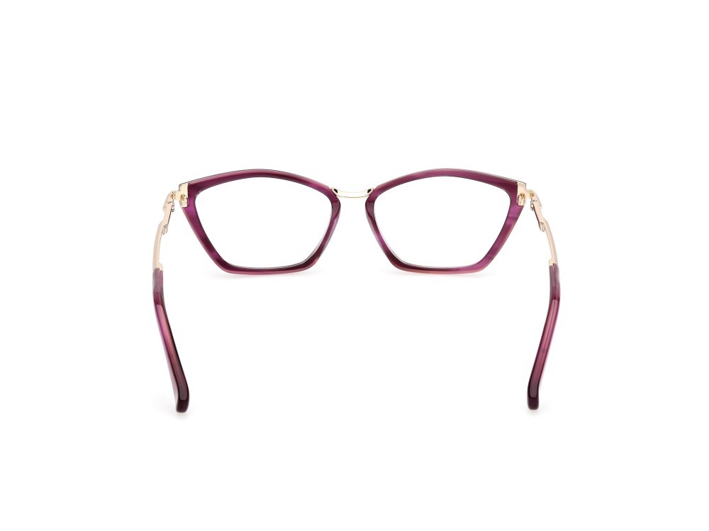 Occhiali da vista MaxMara MM5152 (083) colore viola striato - oro pallido lucido forma cat eye 