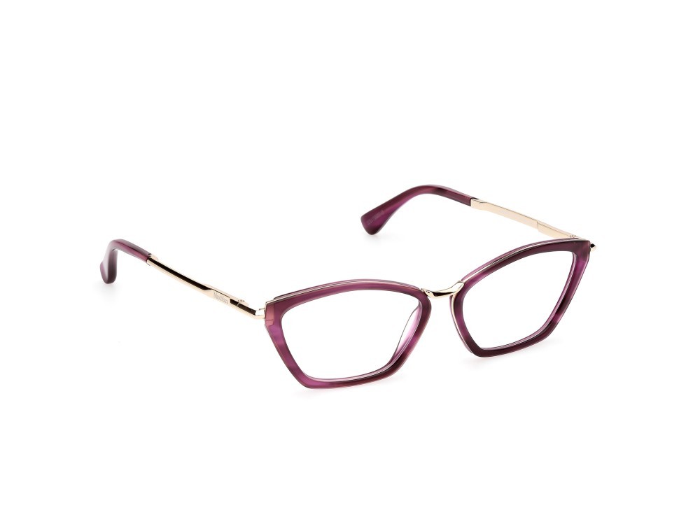 Occhiali da vista MaxMara MM5152 (083) colore viola striato - oro pallido lucido forma cat eye 