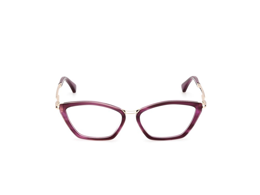 Occhiali da vista MaxMara MM5152 (083) colore viola striato - oro pallido lucido forma cat eye 