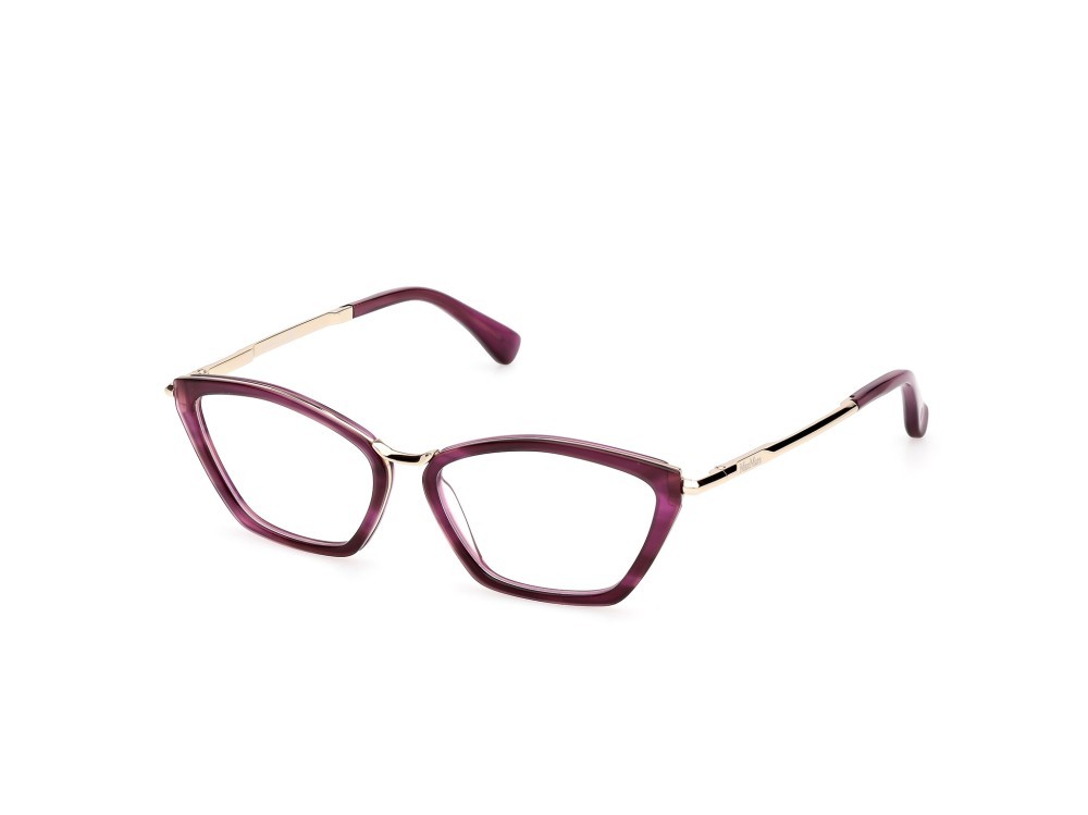 Occhiali da vista MaxMara MM5152 (083) colore viola striato - oro pallido lucido forma cat eye 