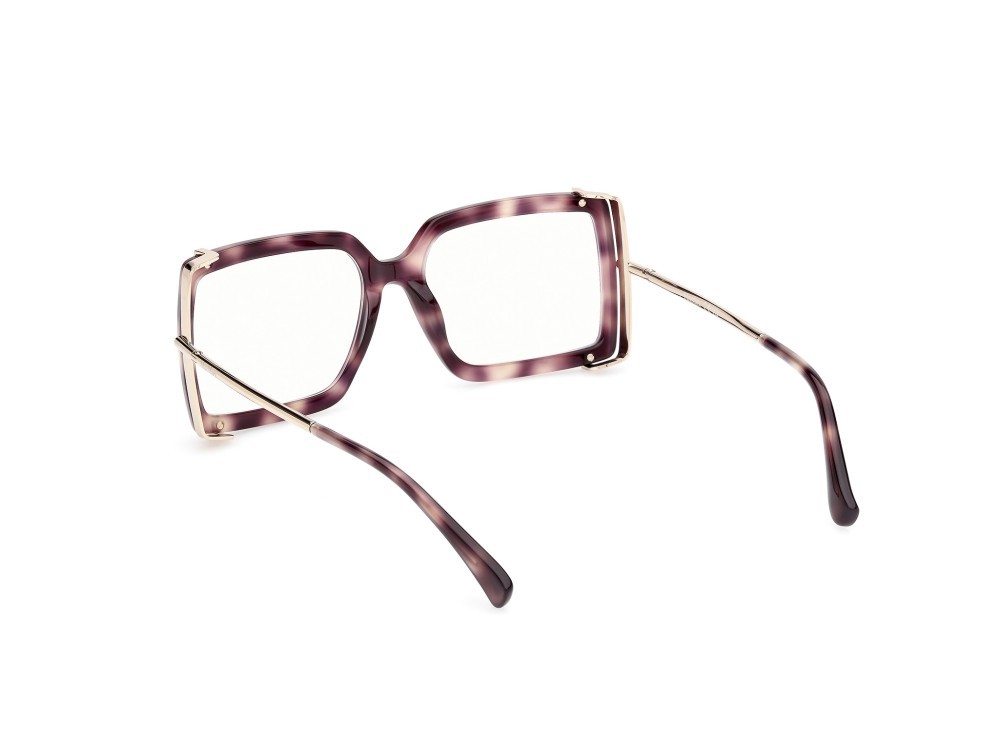 Occhiali da vista MaxMara MM5155-B (055) colore avana colorata - oro pallido lucido forma rettangolare 