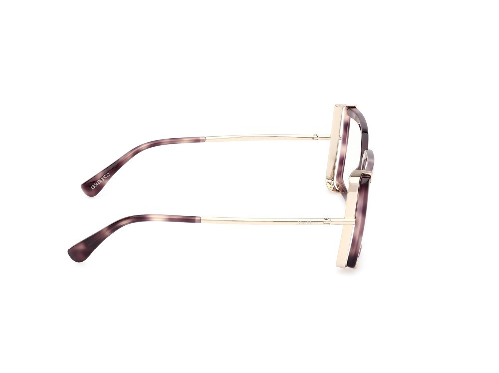 Occhiali da vista MaxMara MM5155-B (055) colore avana colorata - oro pallido lucido forma rettangolare 