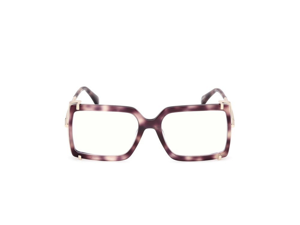 Occhiali da vista MaxMara MM5155-B (055) colore avana colorata - oro pallido lucido forma rettangolare 