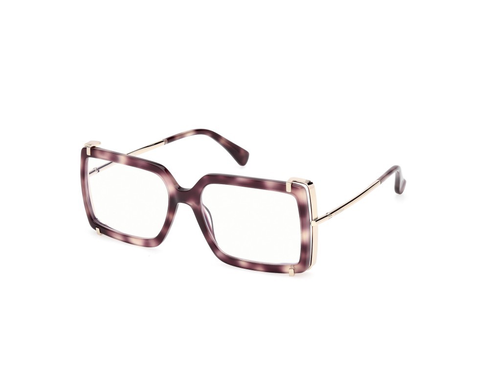 Occhiali da vista MaxMara MM5155-B (055) colore avana colorata - oro pallido lucido forma rettangolare 