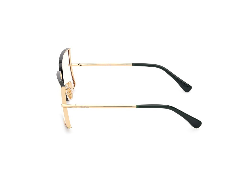 Occhiali da vista MaxMara MM5156-B (098) colore verde scuro lucido - oro endura lucido forma rettangolare 