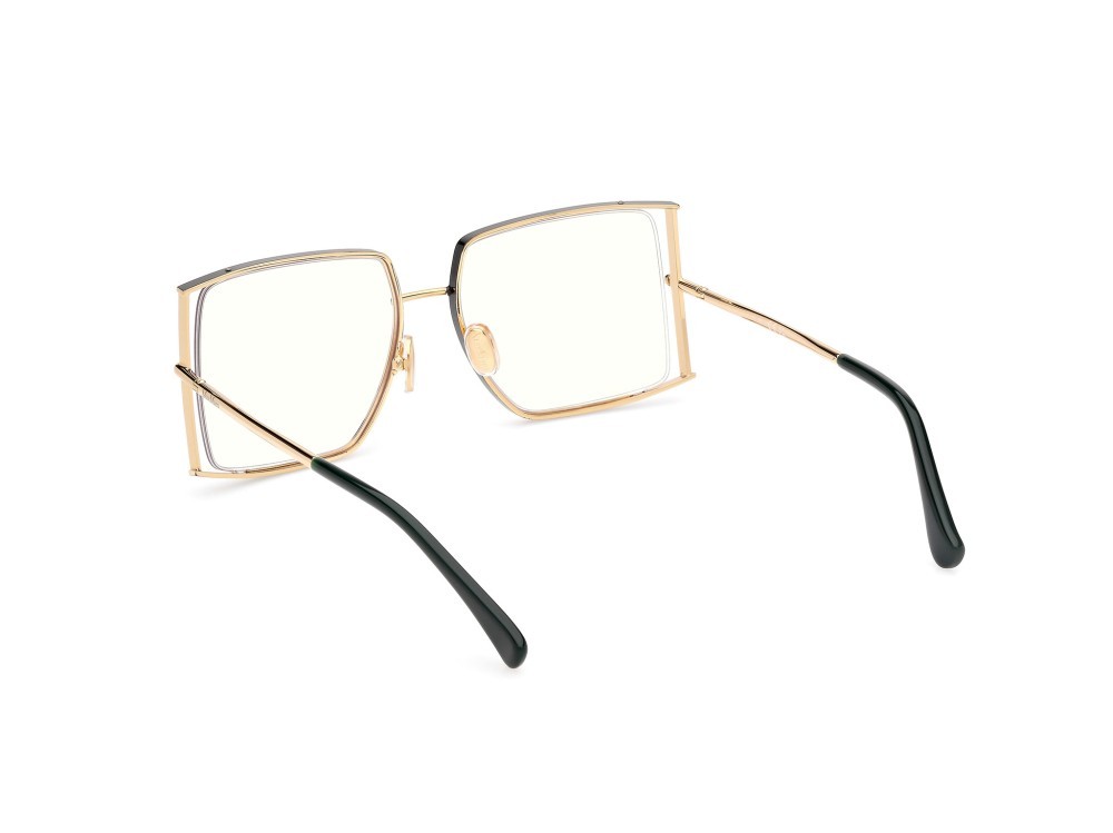 Occhiali da vista MaxMara MM5156-B (098) colore verde scuro lucido - oro endura lucido forma rettangolare 