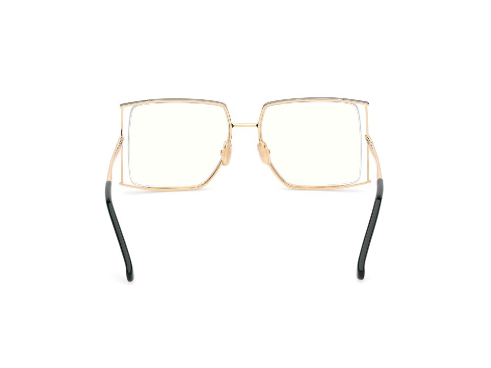 Occhiali da vista MaxMara MM5156-B (098) colore verde scuro lucido - oro endura lucido forma rettangolare 