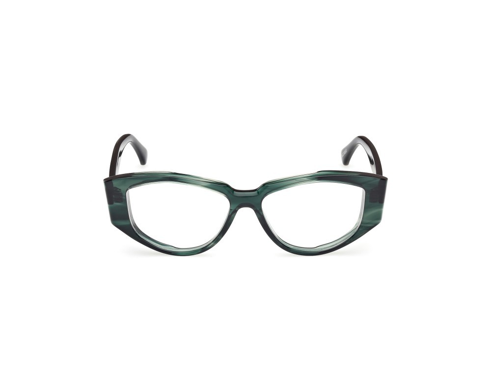 Brillen MaxMara MM5159 (098) farbe verde scuro striato form cat-eye 