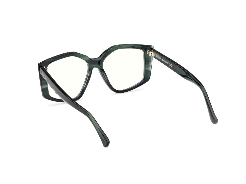 Occhiali da vista MaxMara MM5162-B (098) colore verde scuro striato forma geometrico 