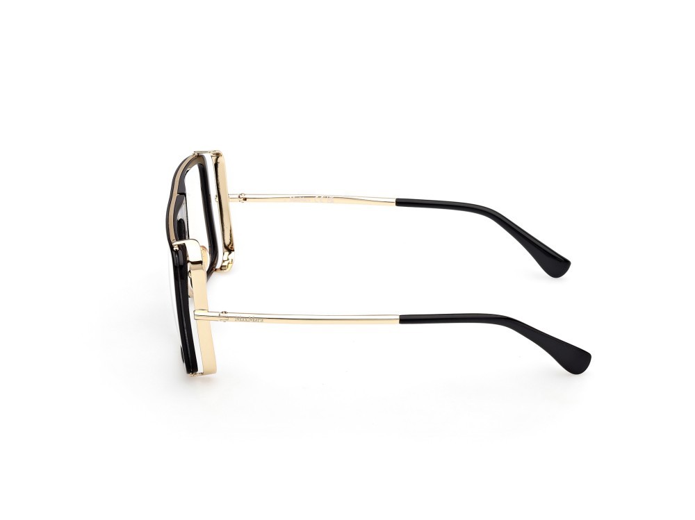Occhiali da vista MaxMara MM5172-B (001) colore nero lucido - oro pallido lucido forma aviator 
