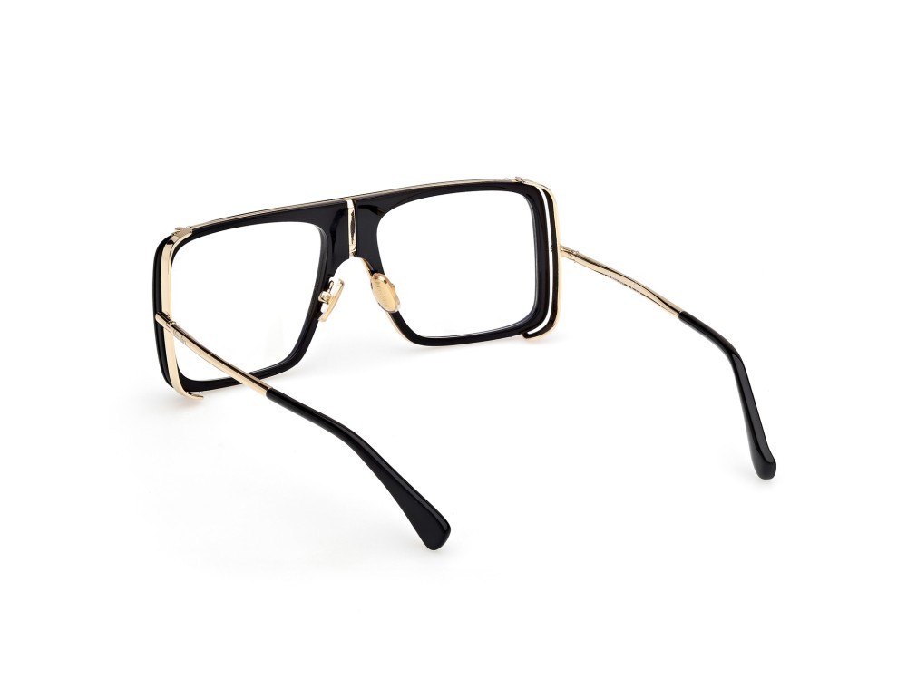 Occhiali da vista MaxMara MM5172-B (001) colore nero lucido - oro pallido lucido forma aviator 