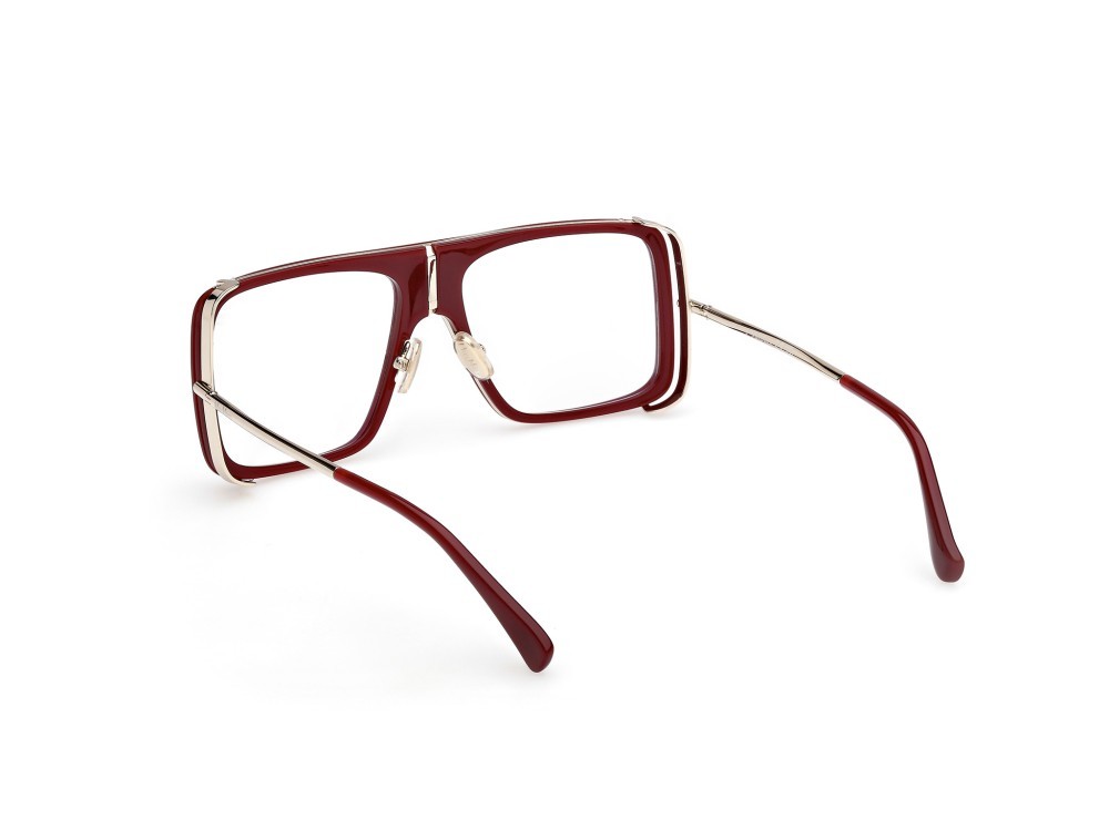 Occhiali da vista MaxMara MM5172-B (069) colore bordeaux lucido - oro pallido lucido forma aviator 
