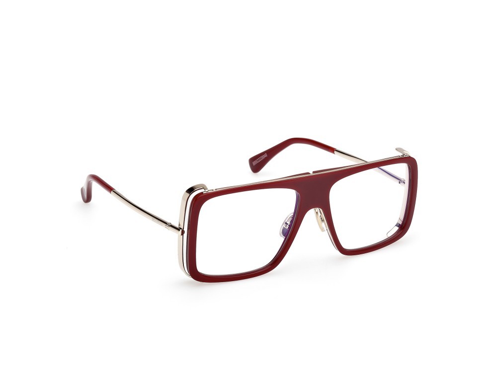 Occhiali da vista MaxMara MM5172-B (069) colore bordeaux lucido - oro pallido lucido forma aviator 