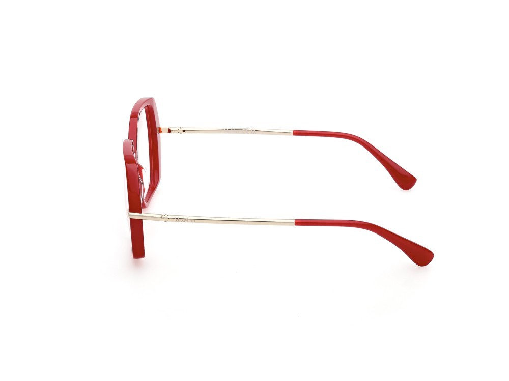 Occhiali da vista MaxMara MM5175 (066) colore rosso chiaro lucido - oro pallido lucido forma geometrico 
