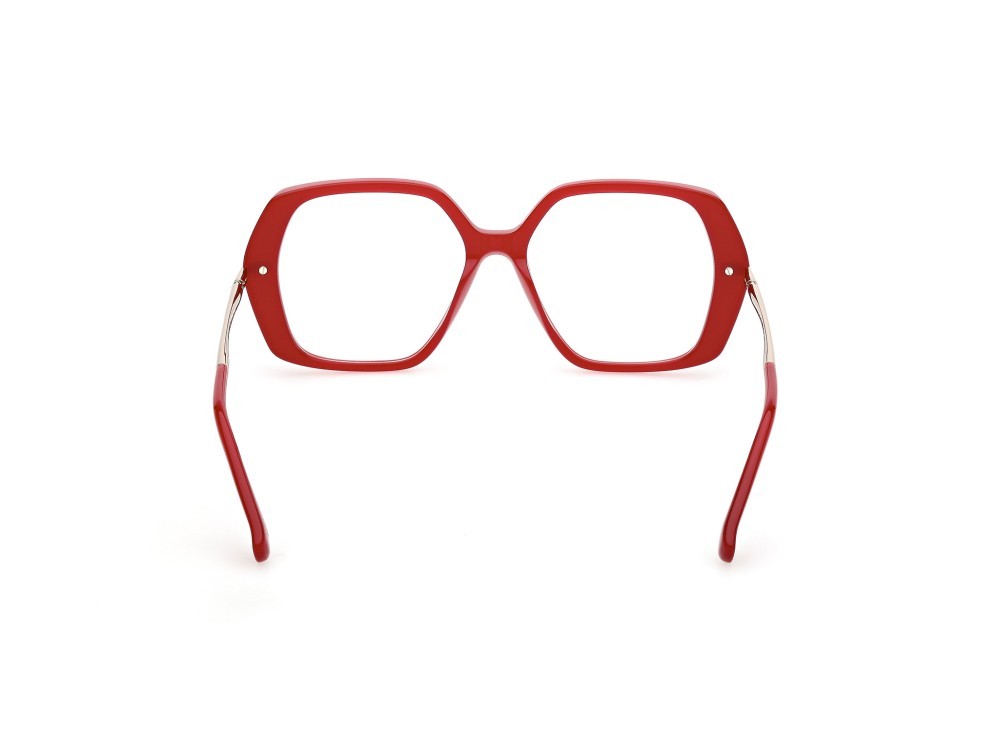 Occhiali da vista MaxMara MM5175 (066) colore rosso chiaro lucido - oro pallido lucido forma geometrico 