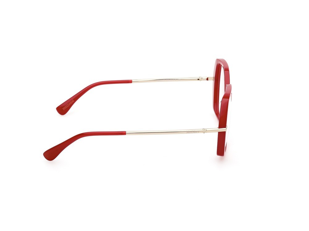 Occhiali da vista MaxMara MM5175 (066) colore rosso chiaro lucido - oro pallido lucido forma geometrico 