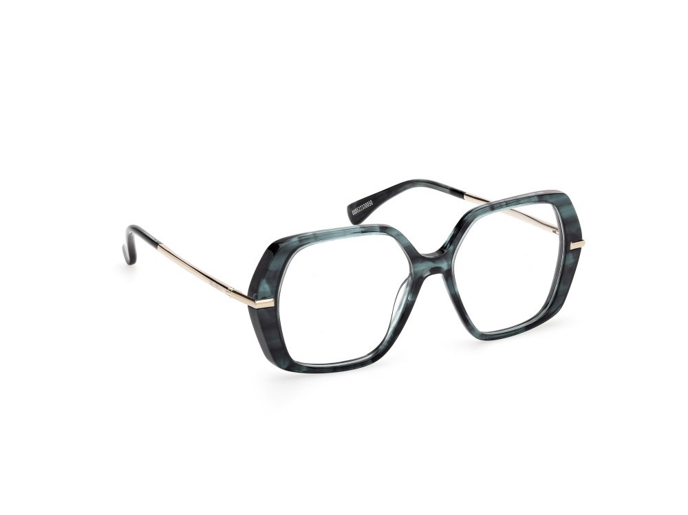 Occhiali da vista MaxMara MM5175 (098) colore corno verde - oro pallido lucido forma geometrico 
