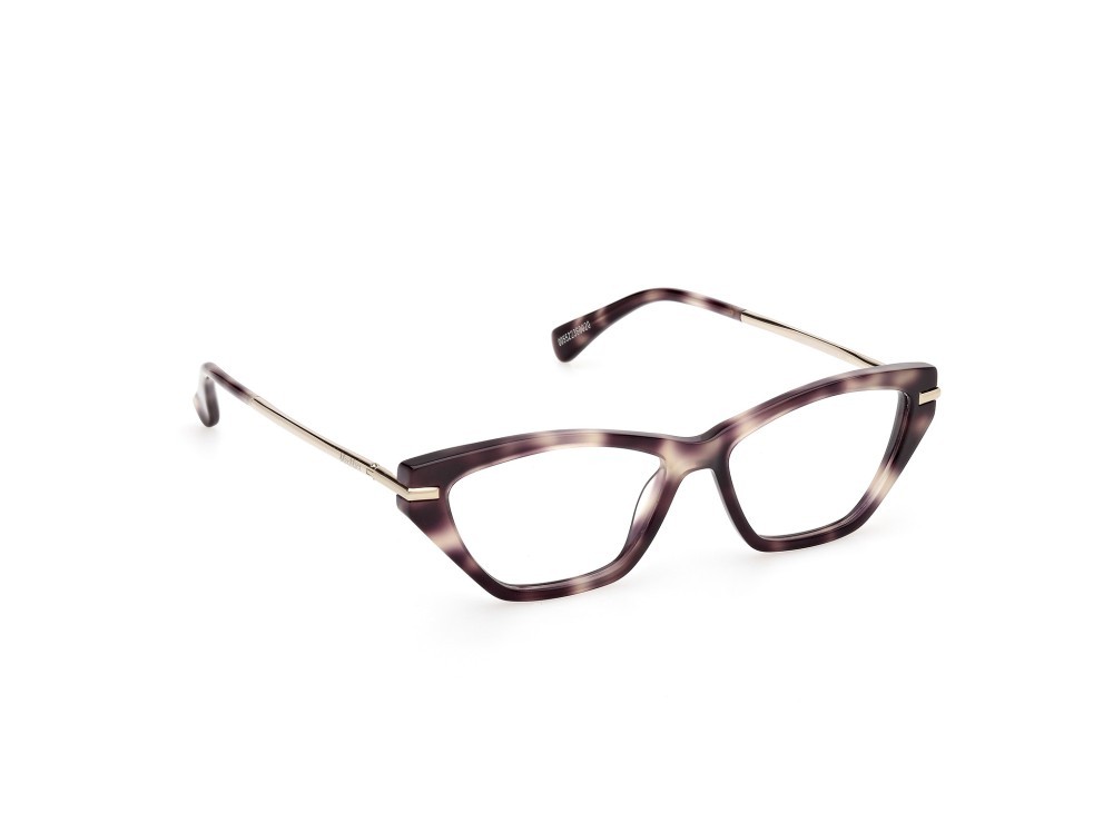 Brillen MaxMara MM5176 (052) farbe avana scura - oro pallido lucido form cat-eye 