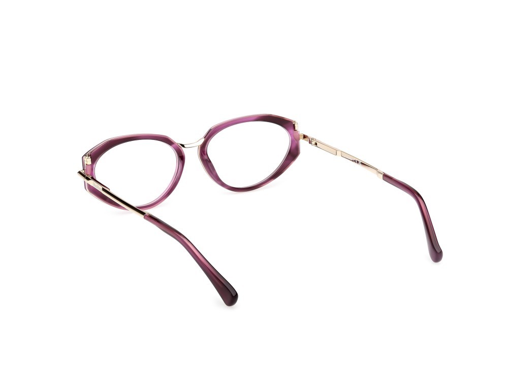 Occhiali da vista MaxMara MM5185 (083) colore viola/striato - oro pallido lucido forma cat eye 