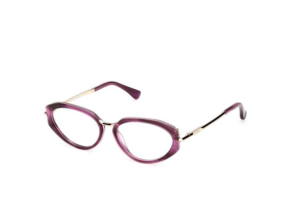 Occhiali da vista MaxMara MM5185 (083) colore viola/striato - oro pallido lucido forma cat eye 