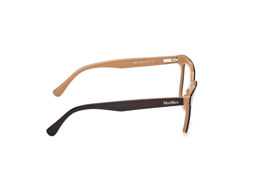 Occhiali da vista MaxMara MM5213 (050) + clip-on colore marrone chiaro/monocolore forma cat eye 