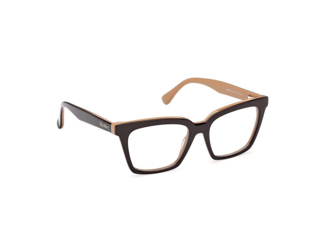 Occhiali da vista MaxMara MM5213 (050) + clip-on colore marrone chiaro/monocolore forma cat eye 