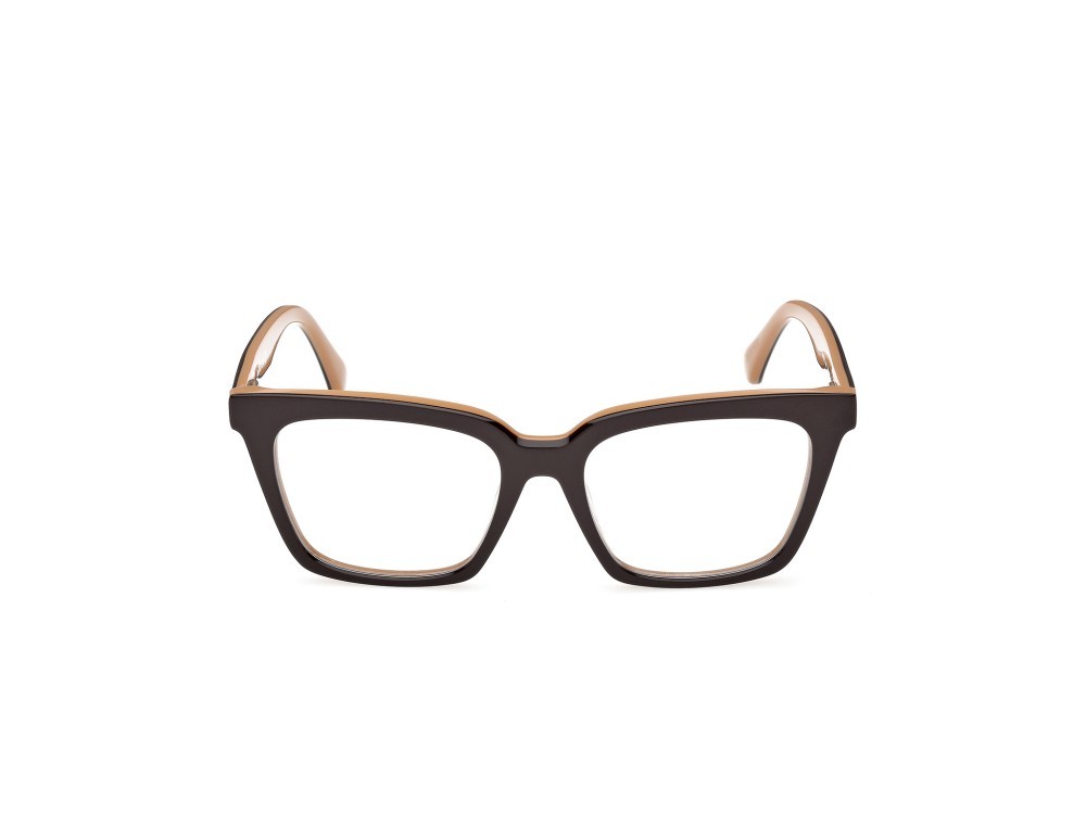 Occhiali da vista MaxMara MM5213 (050) + clip-on colore marrone chiaro/monocolore forma cat eye 