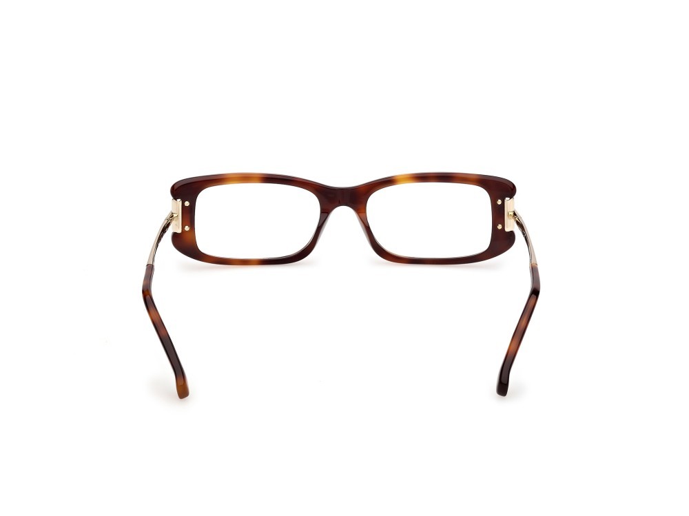 Occhiali da vista MaxMara MM5224 (052) colore avana scura / oro pallido lucido forma rettangolare 