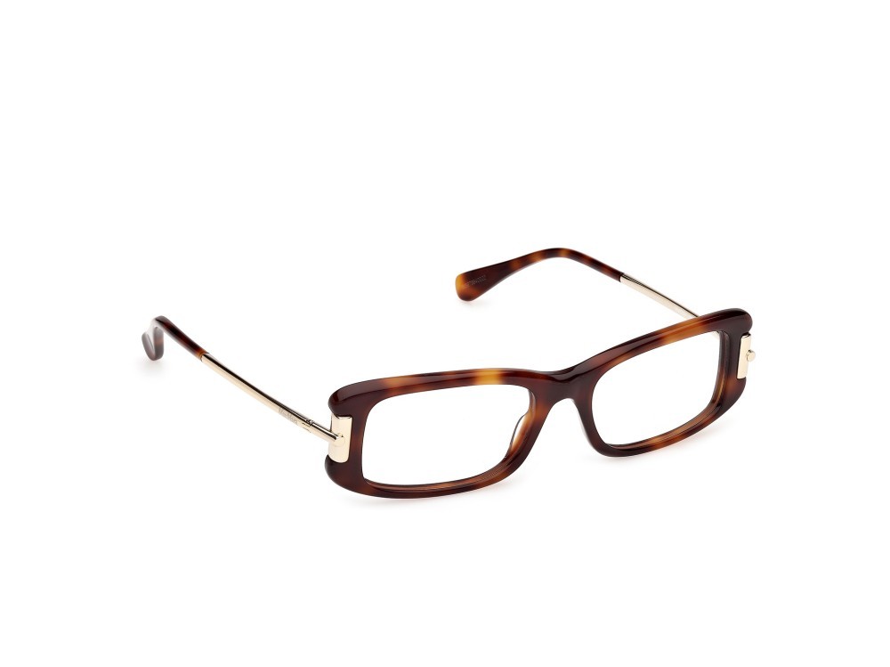 Occhiali da vista MaxMara MM5224 (052) colore avana scura / oro pallido lucido forma rettangolare 