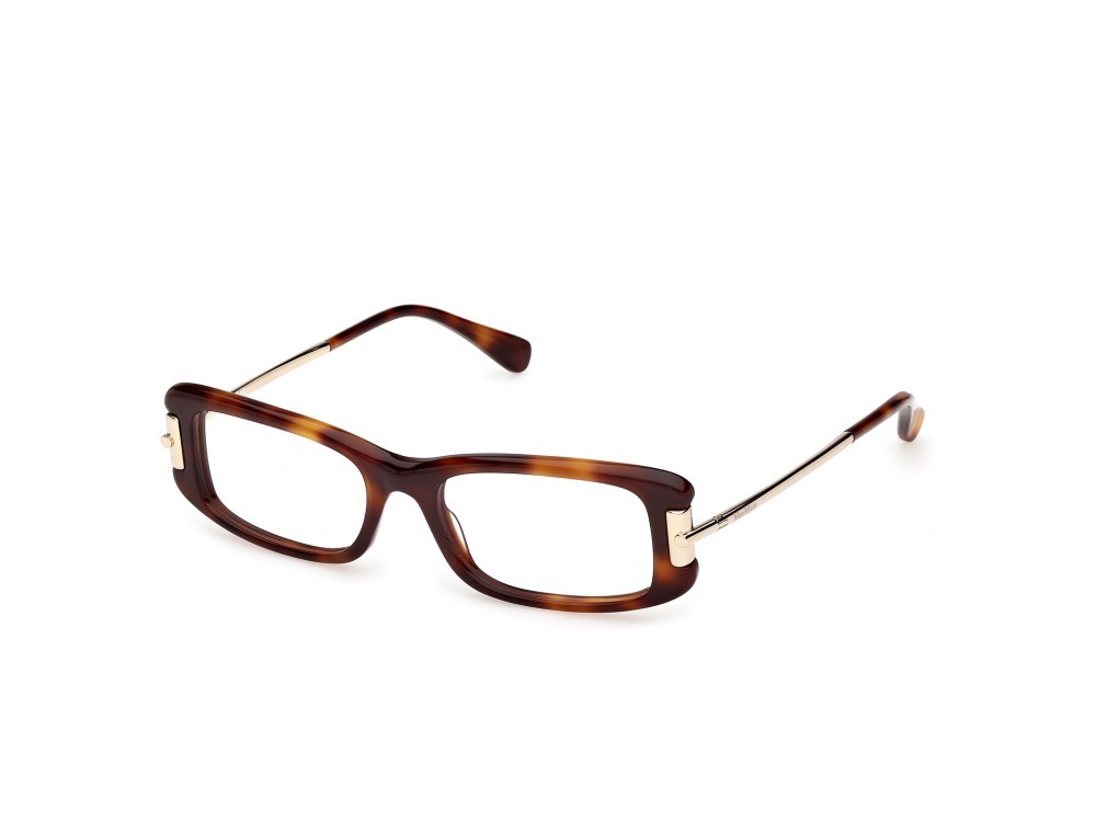 Occhiali da vista MaxMara MM5224 (052) colore avana scura / oro pallido lucido forma rettangolare 