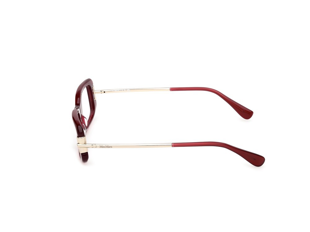 Occhiali da vista MaxMara MM5224 (069) colore bordeaux lucido / oro pallido lucido forma rettangolare 