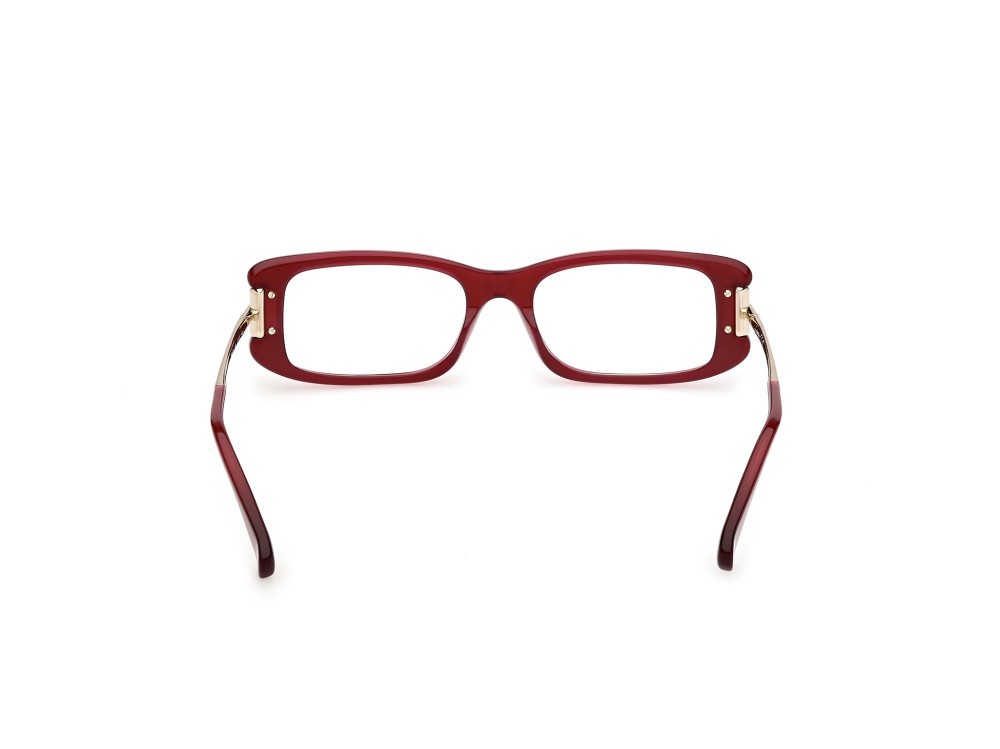 Occhiali da vista MaxMara MM5224 (069) colore bordeaux lucido / oro pallido lucido forma rettangolare 