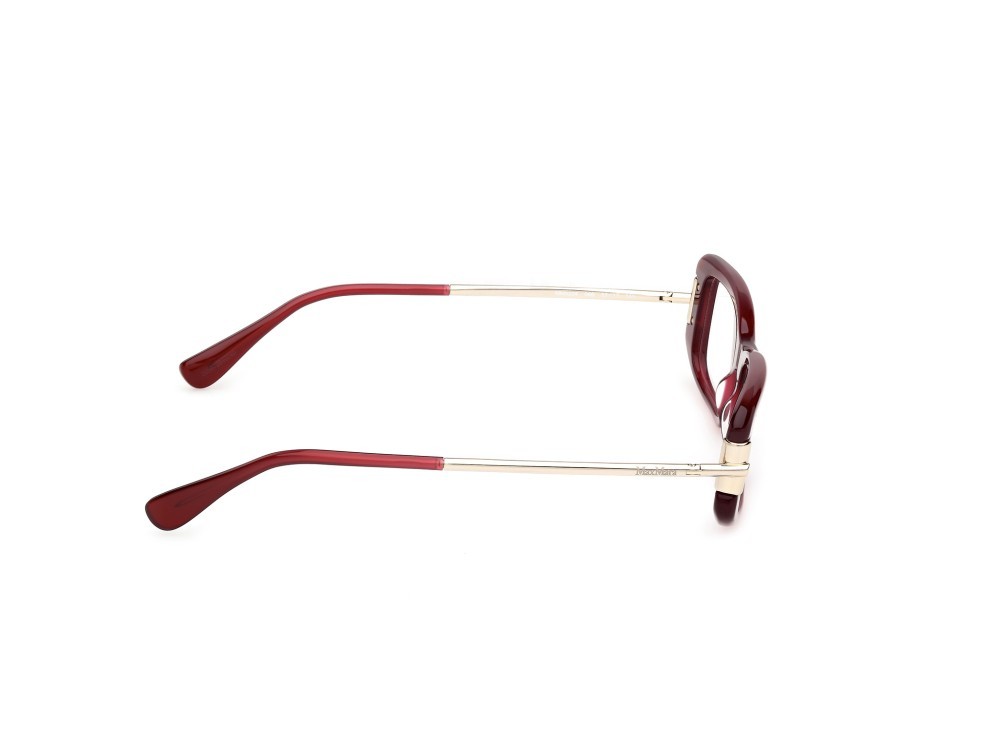 Occhiali da vista MaxMara MM5224 (069) colore bordeaux lucido / oro pallido lucido forma rettangolare 