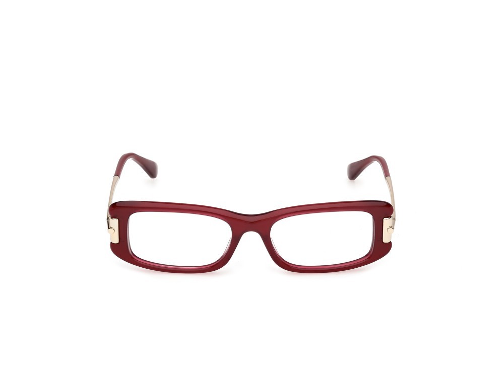 Occhiali da vista MaxMara MM5224 (069) colore bordeaux lucido / oro pallido lucido forma rettangolare 