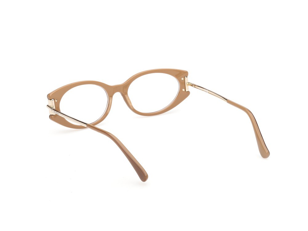 Occhiali da vista MaxMara MM5225 (046) colore marrone chiaro lucido / oro pallido lucido forma ovale 
