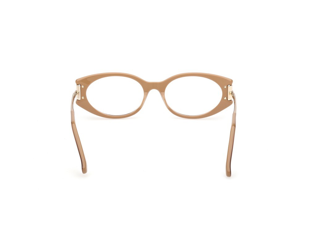 Occhiali da vista MaxMara MM5225 (046) colore marrone chiaro lucido / oro pallido lucido forma ovale 