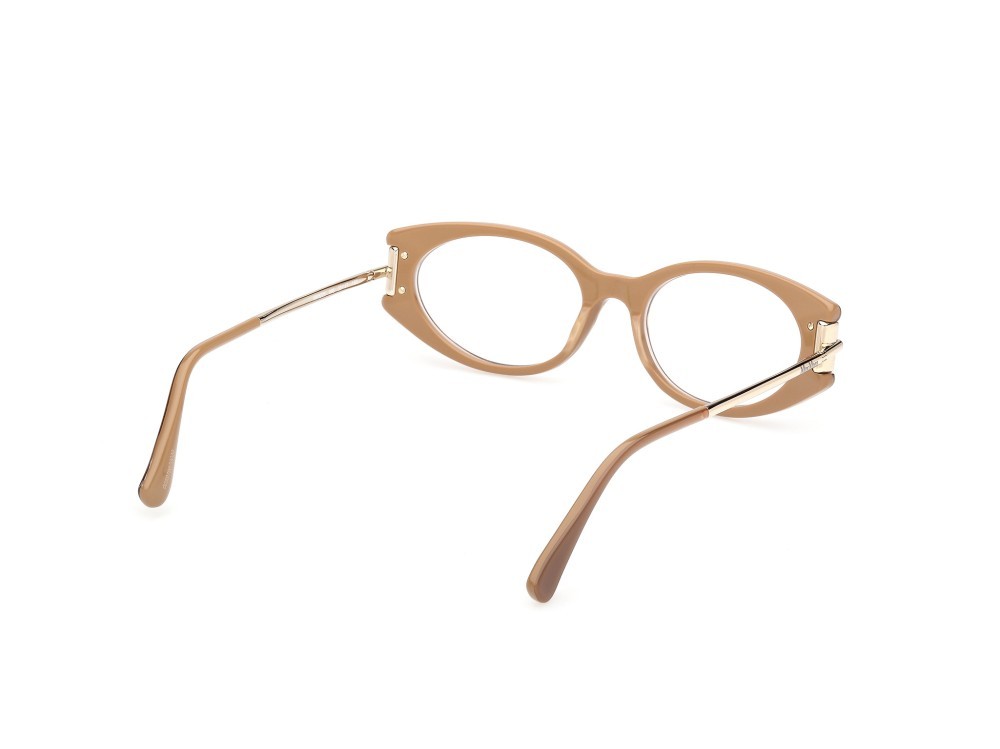 Occhiali da vista MaxMara MM5225 (046) colore marrone chiaro lucido / oro pallido lucido forma ovale 